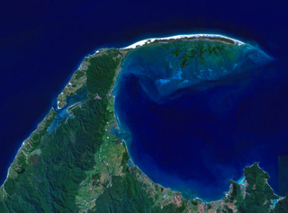 Farewell Spit in New Zealand. (Image: NASA)